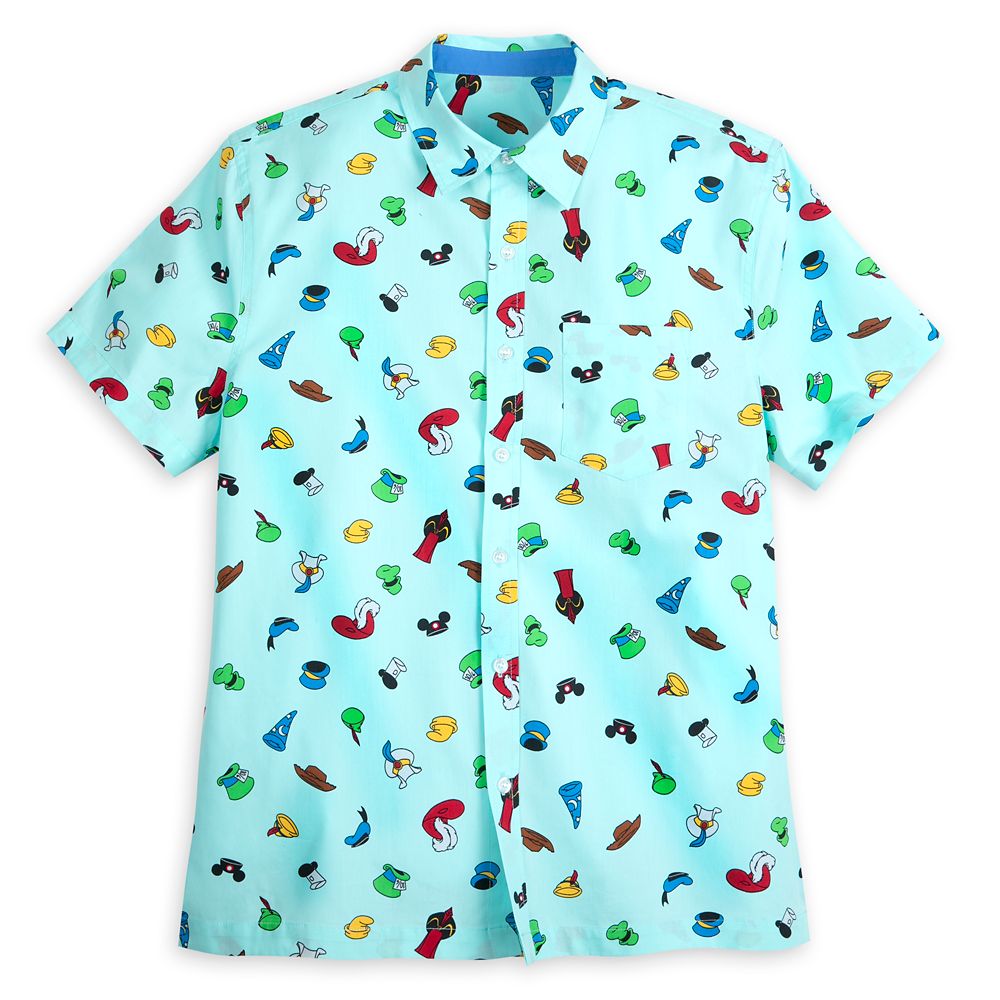 Disney Character Hats Woven Shirt for Men is available online – Dis ...
