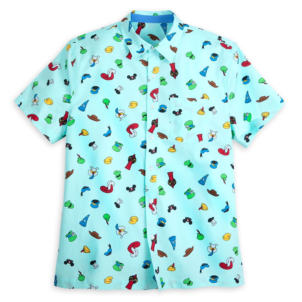 Disney Character Hats Woven Shirt for Men