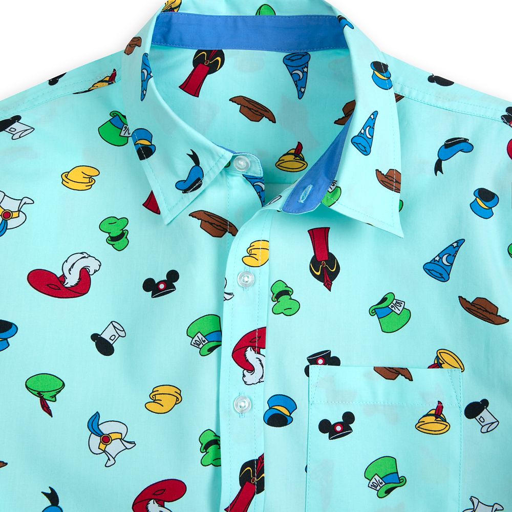 Disney Character Hats Woven Shirt for Men