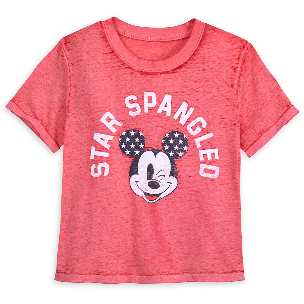 Mickey Mouse Vintage Wash Americana T-Shirt for Women