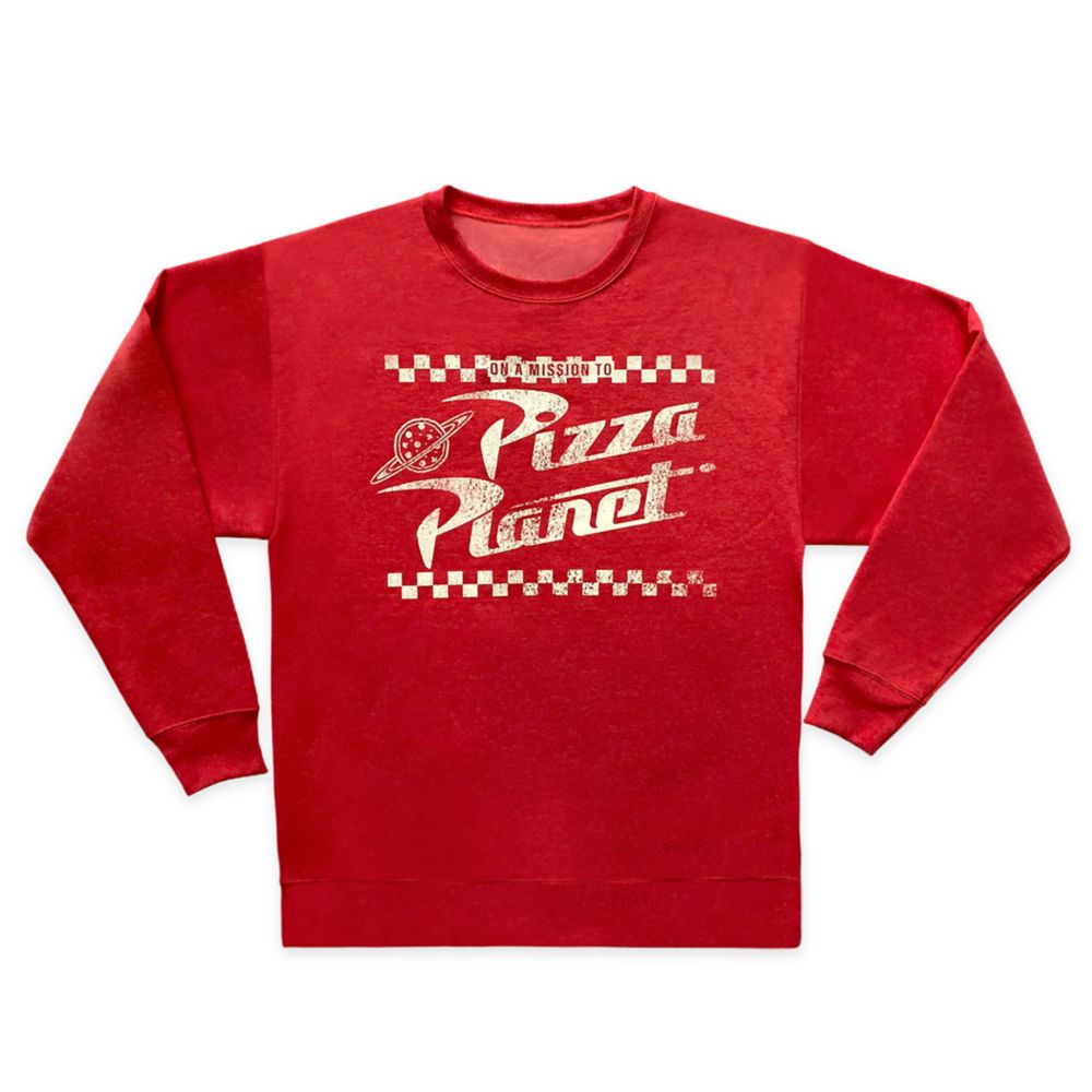 pizza planet long sleeve shirt red