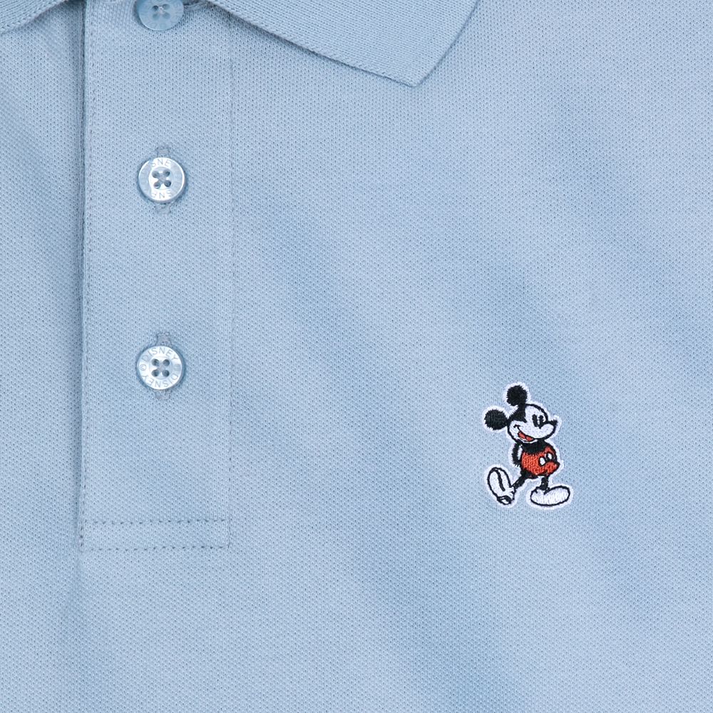 Mickey Mouse Polo Shirt for Adults – Sky Blue