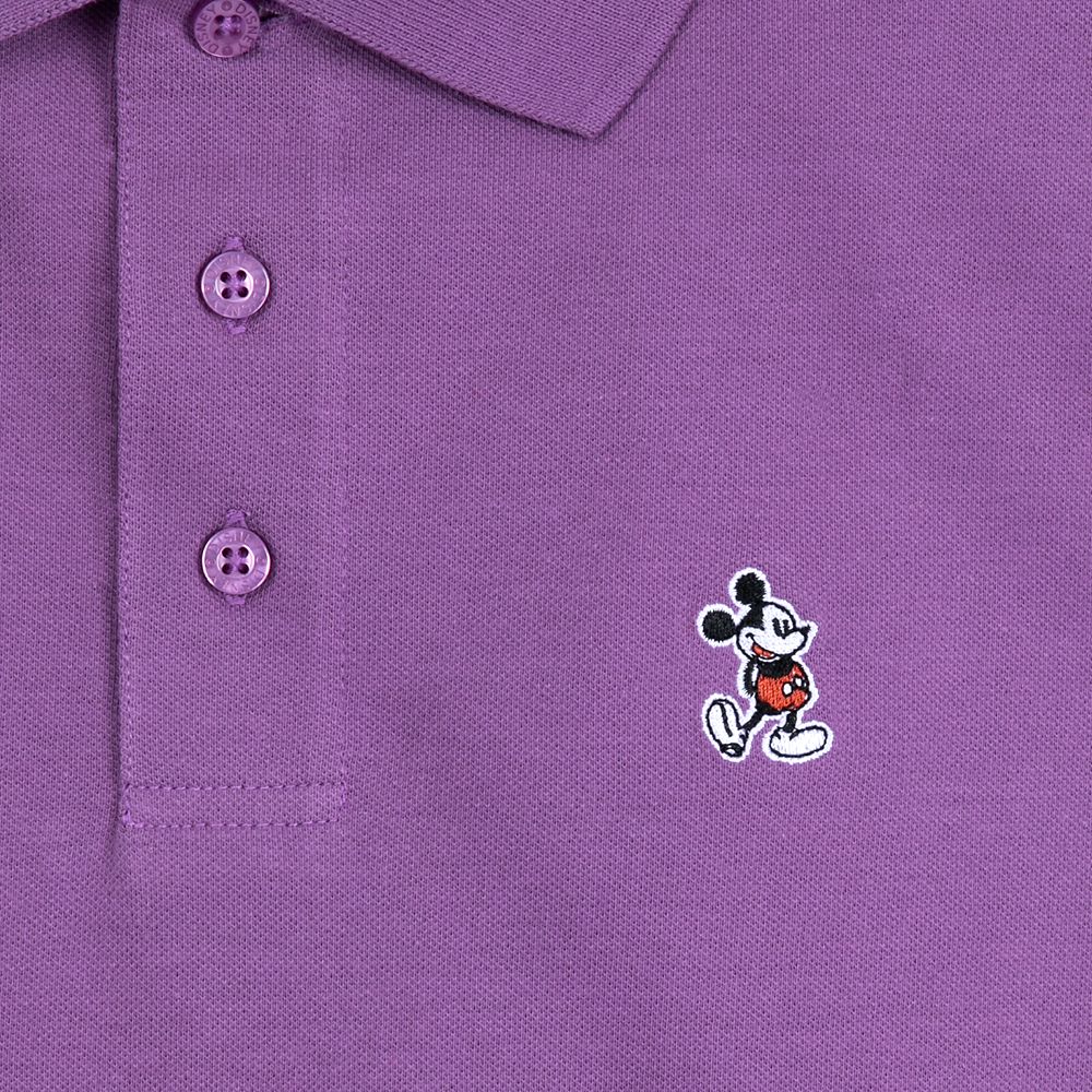 Mickey Mouse Polo Shirt for Adults – Purple