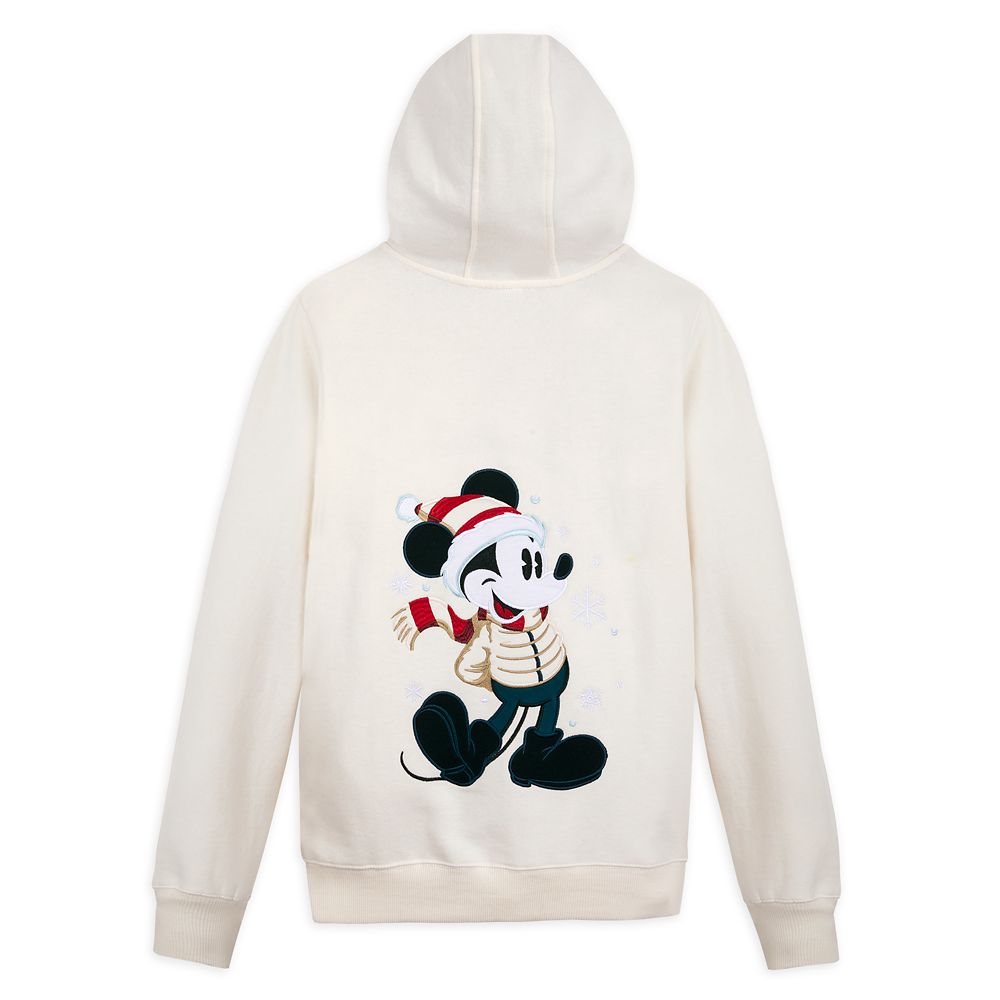 Mickey Mouse Holiday Zip-Up Hoodie for Women