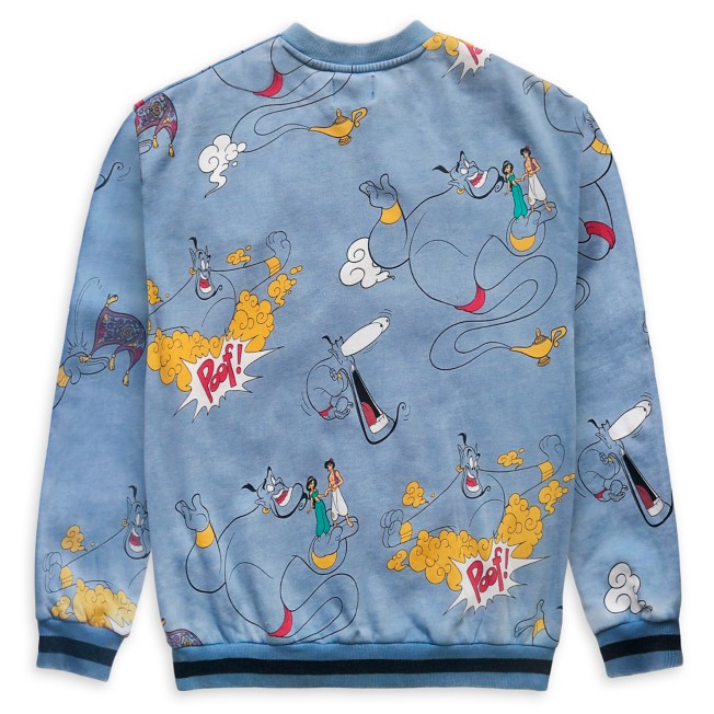 Disney Womens Aladdin Genie Wishing Dude Sweatshirt