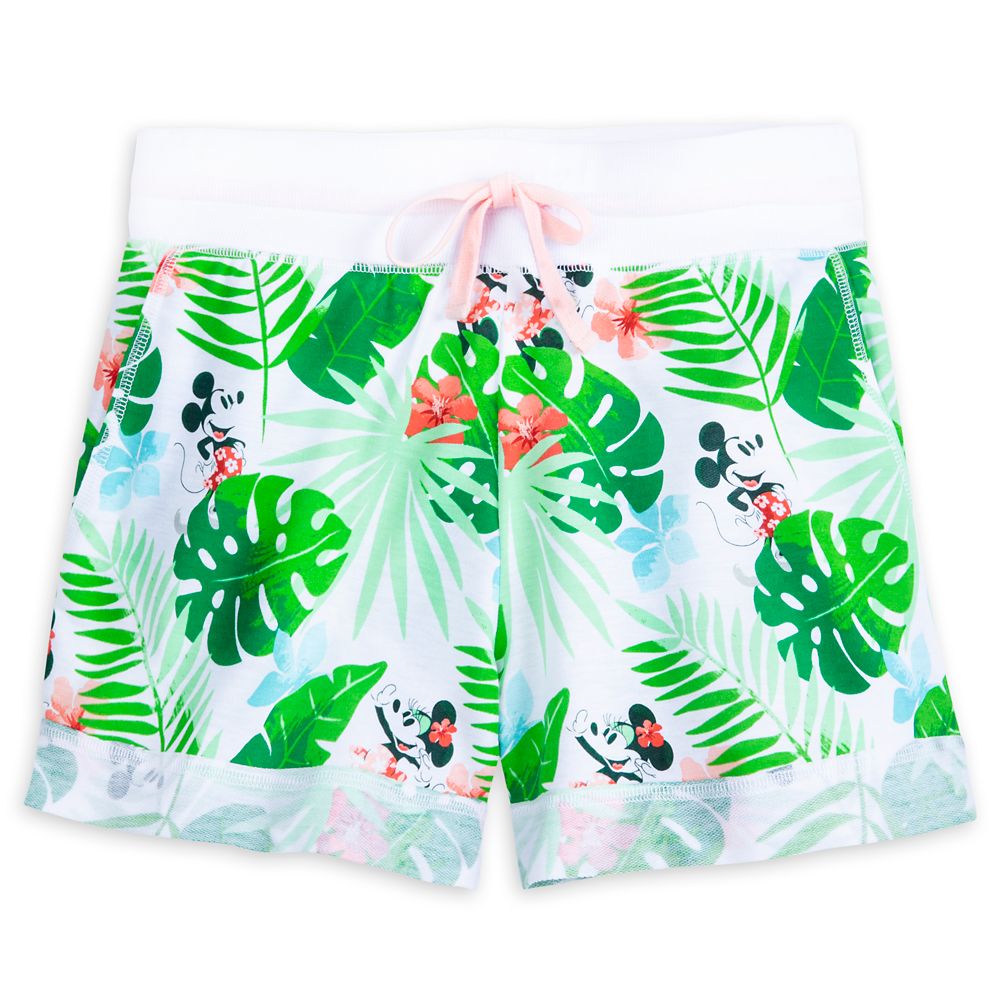 Mickey and Minnie Mouse Tropical Shorts for Women