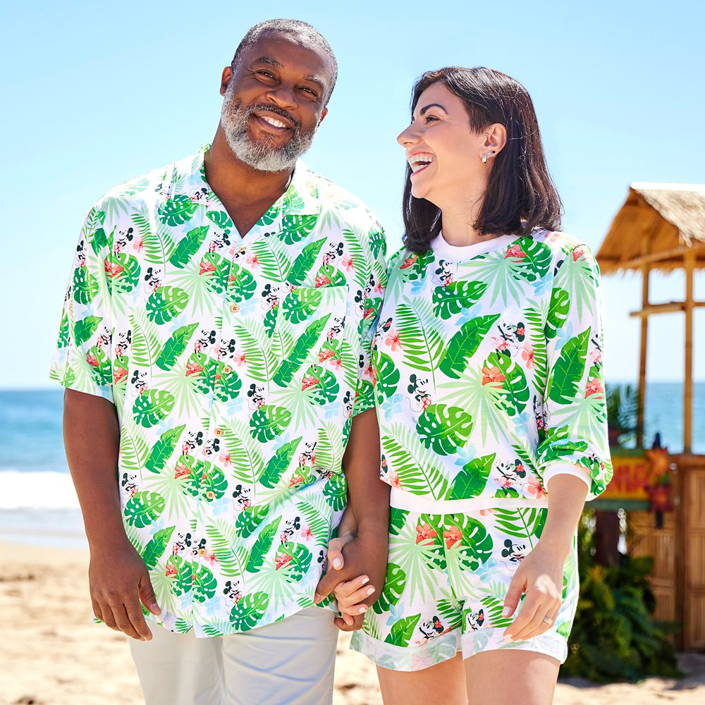 Mickey Mouse Tropical Woven Shirt for Adults