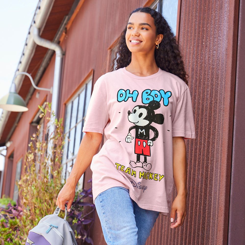 Mickey Mouse ''Oh Boy'' T-Shirt for Adults by Nanako Kanemitsu