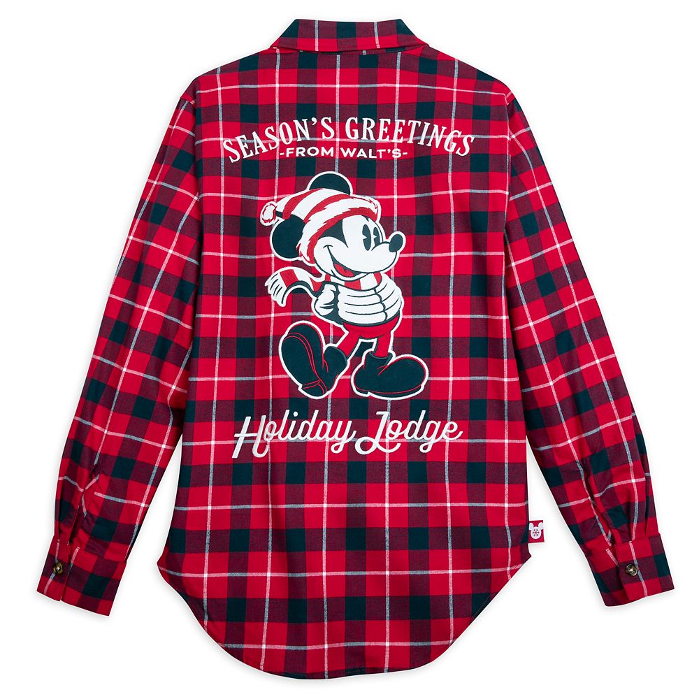 Mickey Mouse Holiday Woven Shirt for Men