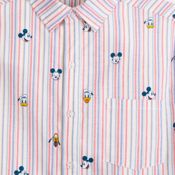 Mickey Mouse and Friends Summer Fun Woven Shirt for Men