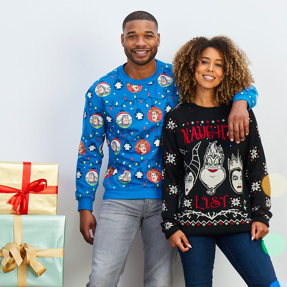 Disney Villains Light-Up Holiday Sweater for Adults