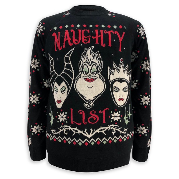 Disney Villains Light-Up Holiday Sweater for Adults