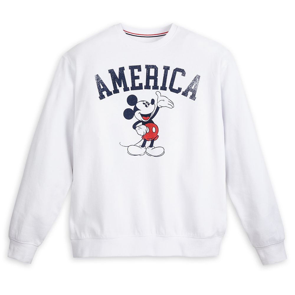 Mickey Mouse Icon Americana Pullover Sweatshirt for Adults