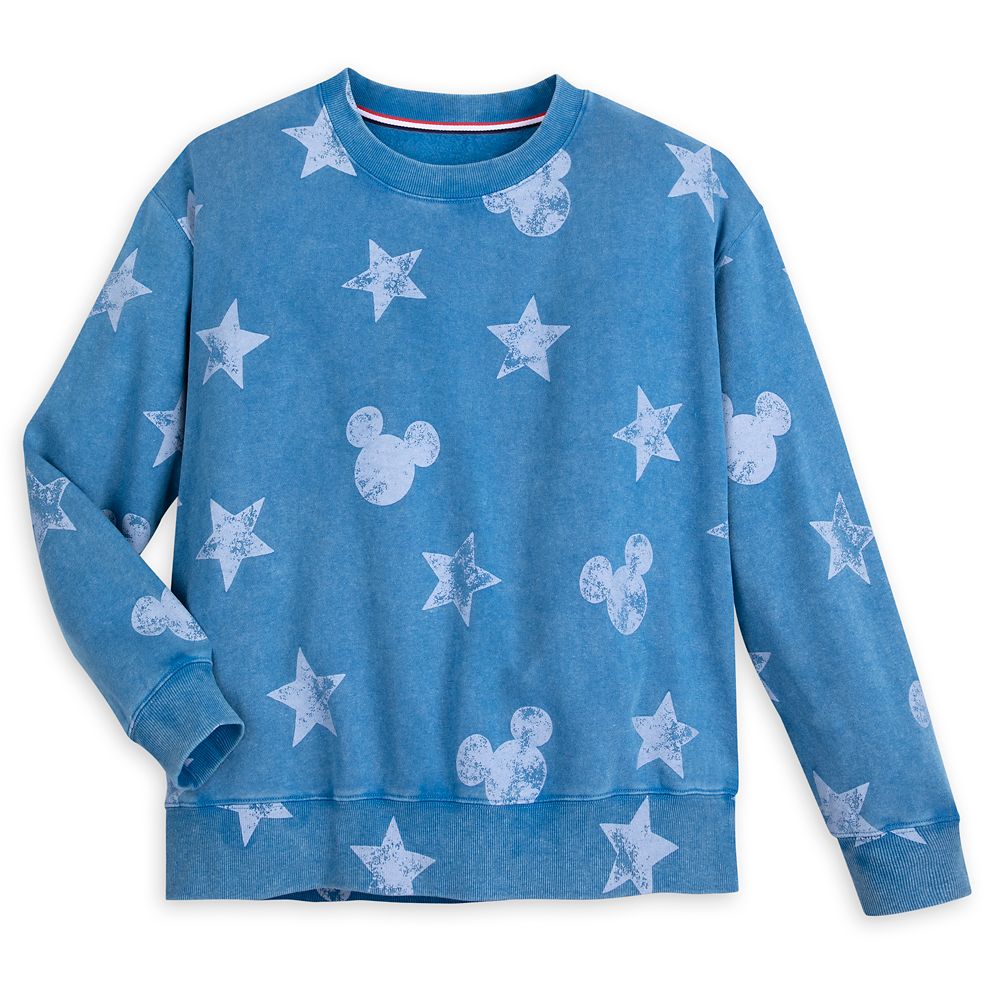 Mickey Mouse Icon Americana Pullover Sweatshirt for Women