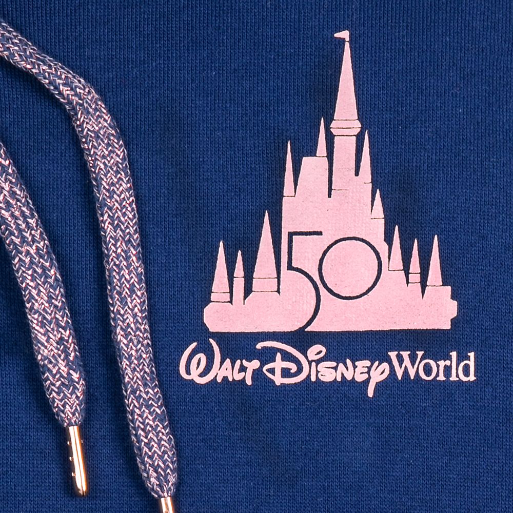 Mickey Mouse and Friends Zip Hoodie for Women – Walt Disney World 50th Anniversary