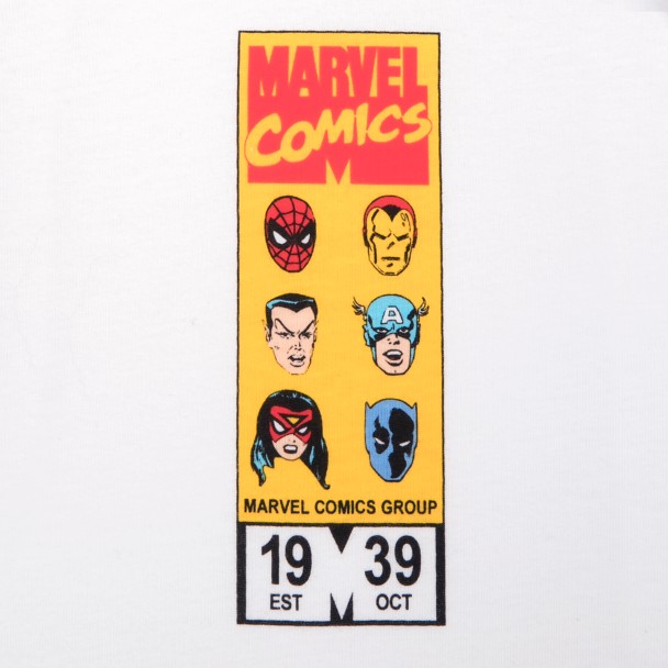 Marvel Comics Henley T-Shirt for Men – 80th Anniversary