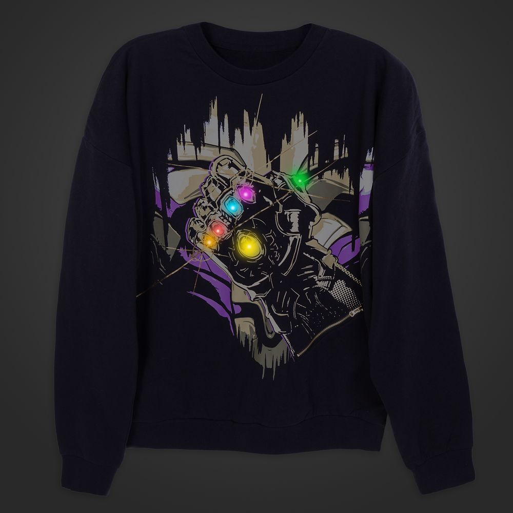 Thanos Infinity Gauntlet Light-Up Sweatshirt for Men