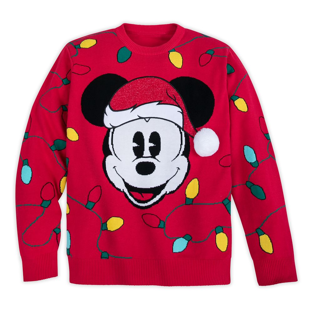 Santa Mickey Mouse Holiday Cheer Sweater for Men