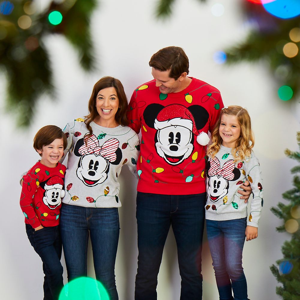 Santa Mickey Mouse Holiday Cheer Sweater for Men