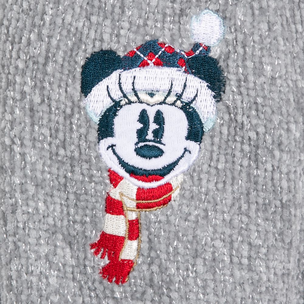 Minnie Mouse Holiday Knit Cardigan Sweater for Women