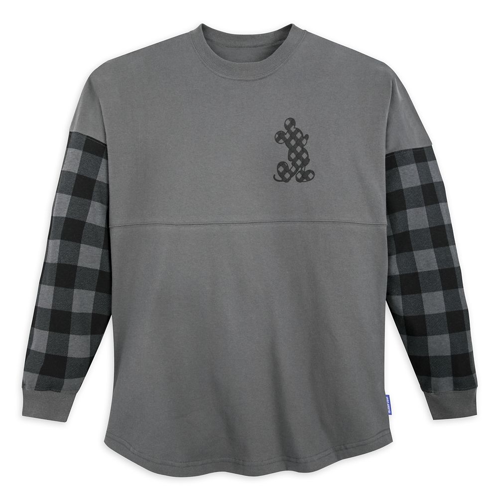 Mickey Mouse Plaid Sleeve Spirit Jersey for Adults – Disneyland