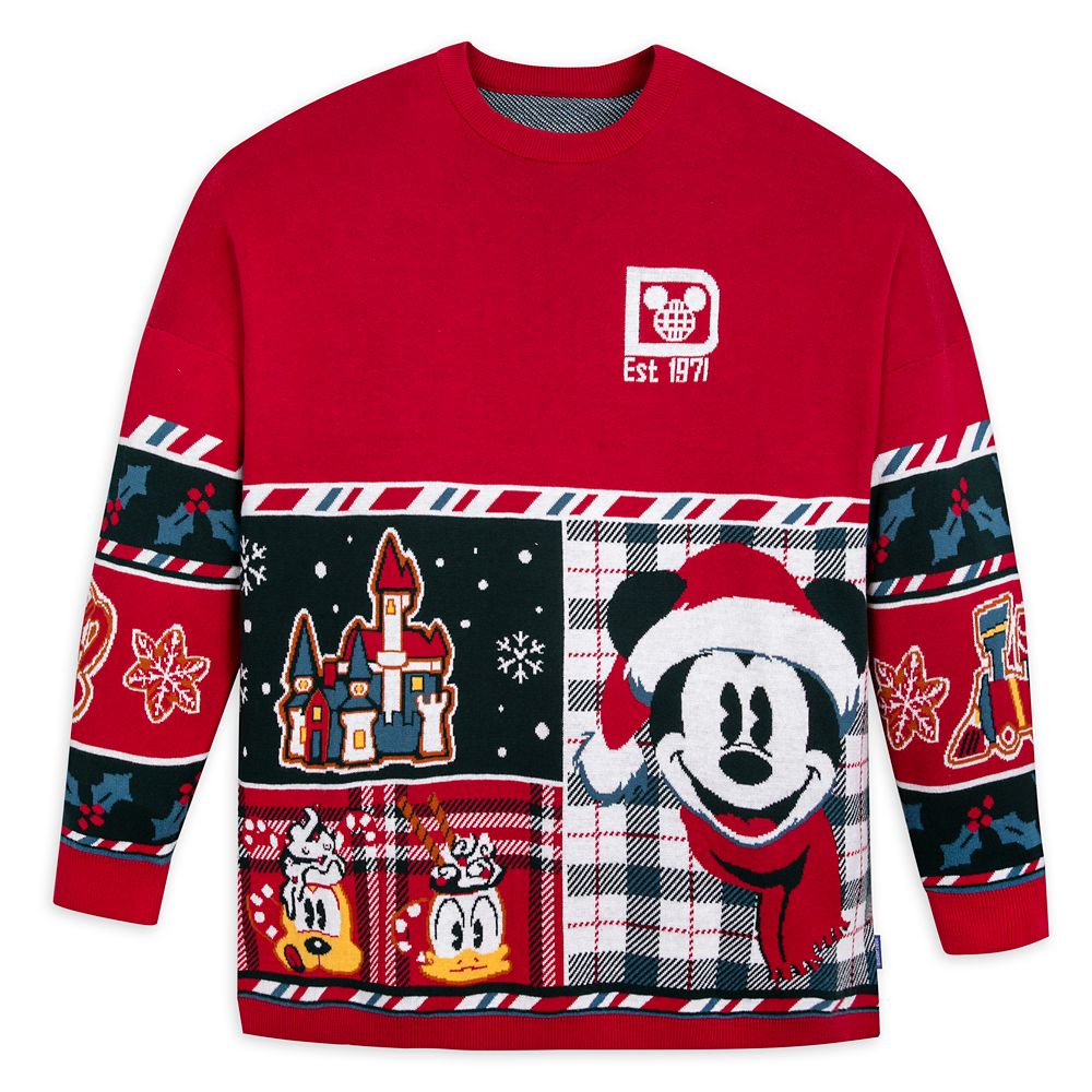 Mickey Mouse and Friends Holiday Sweater by Spirit Jersey for Adults – Walt Disney World