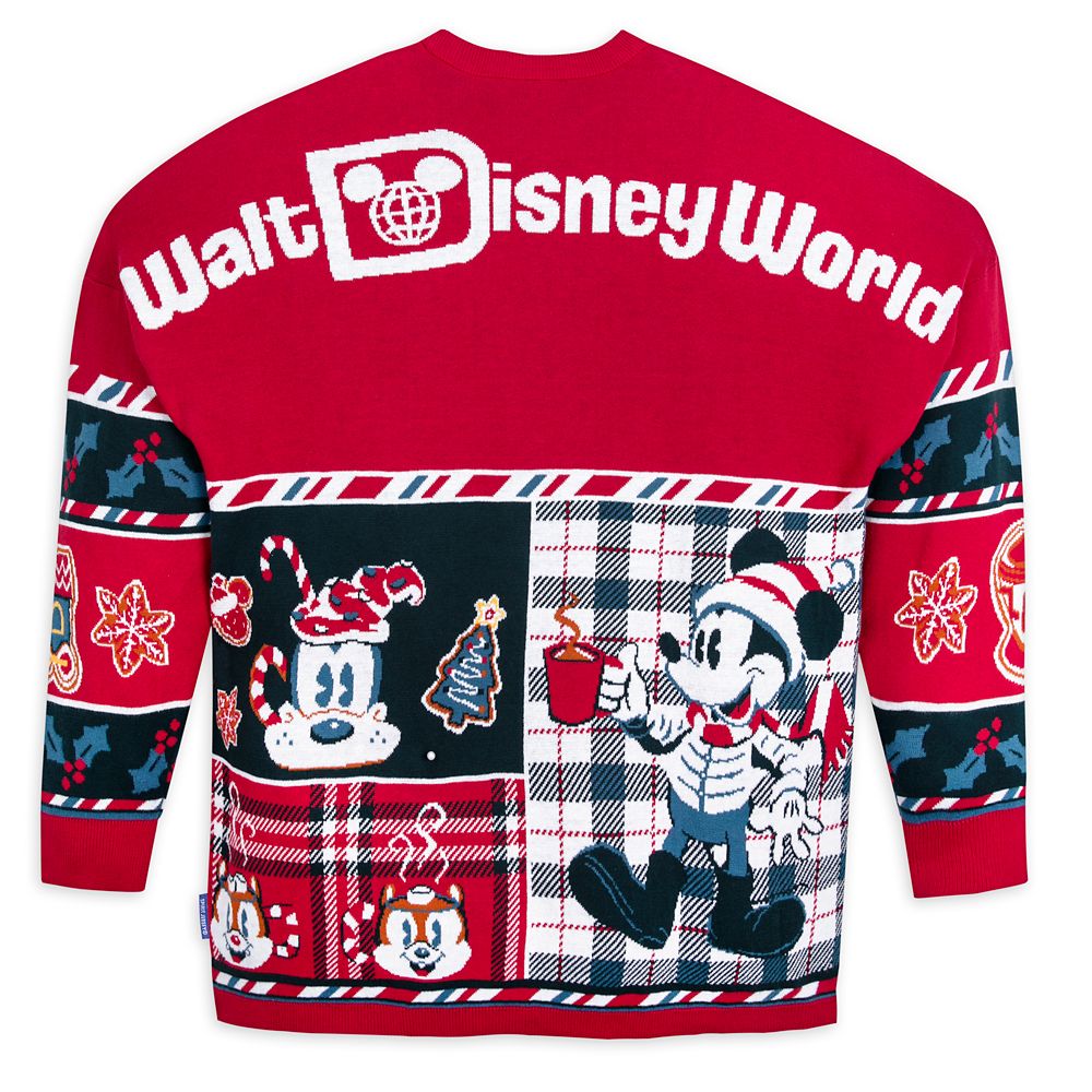 Mickey Mouse and Friends Holiday Sweater by Spirit Jersey for Adults – Walt Disney World
