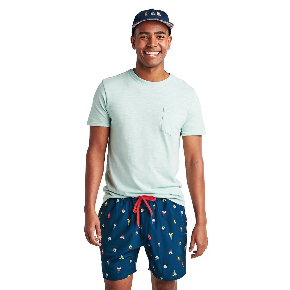 mens mickey swim trunks