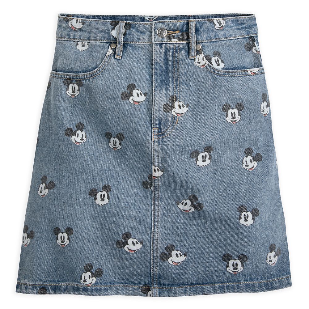 Mickey Mouse Denim Skirt for Women