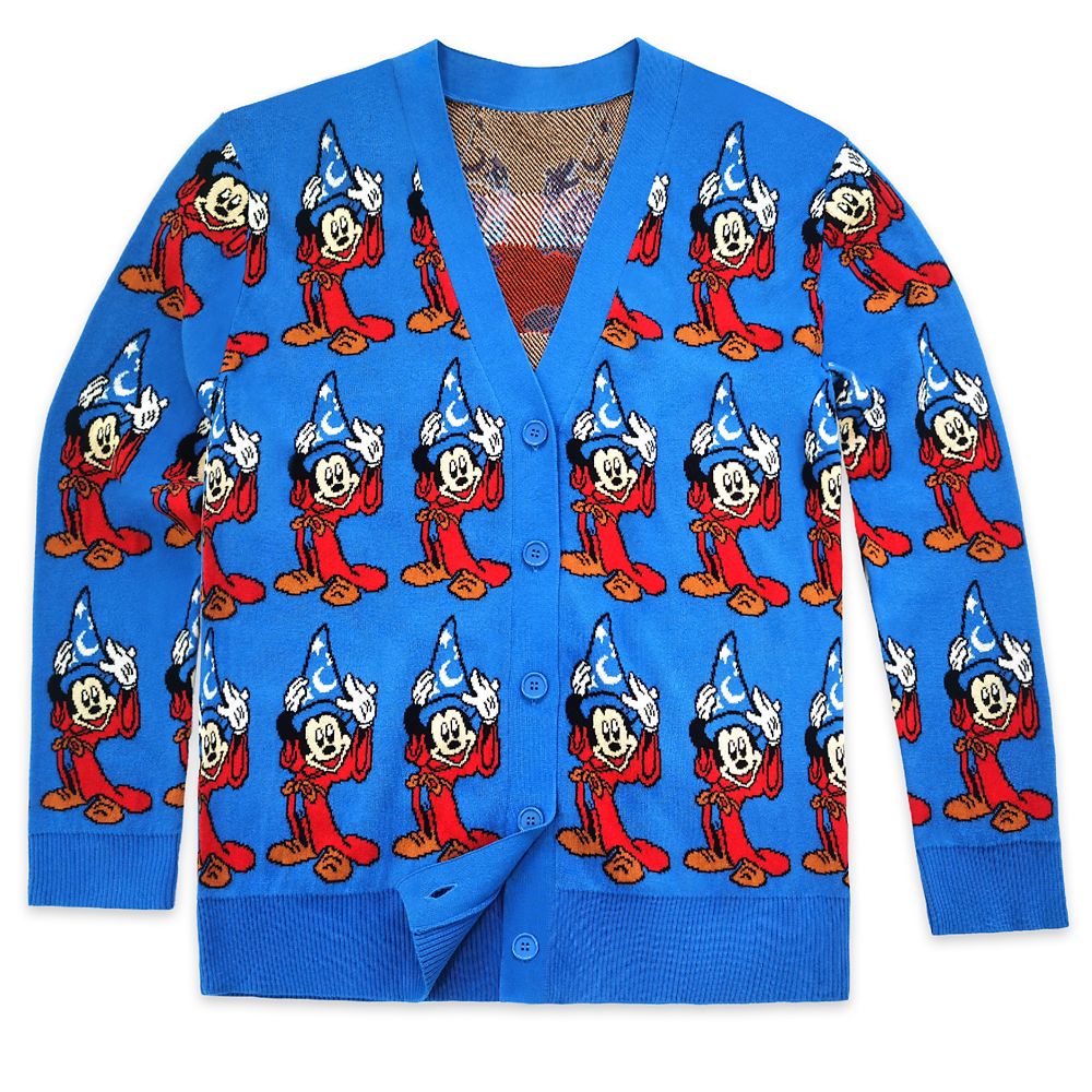 Sorcerer Mickey Mouse Cardigan Sweater for Adults – Fantasia 80th Anniversary