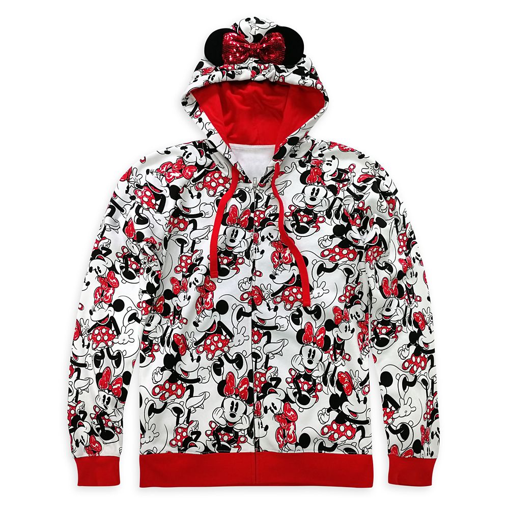 Minnie Mouse Zip Up Hoodie for Women Disney Store