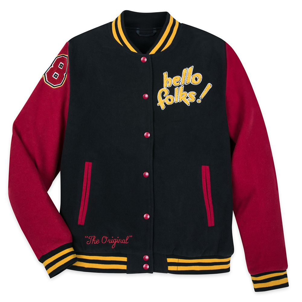 Mickey Mouse and Pluto Varsity Jacket for Adults