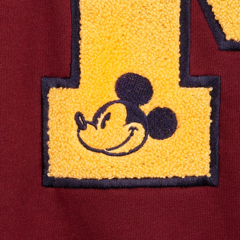 Mickey Mouse Letterman Fleece Pullover for Adults