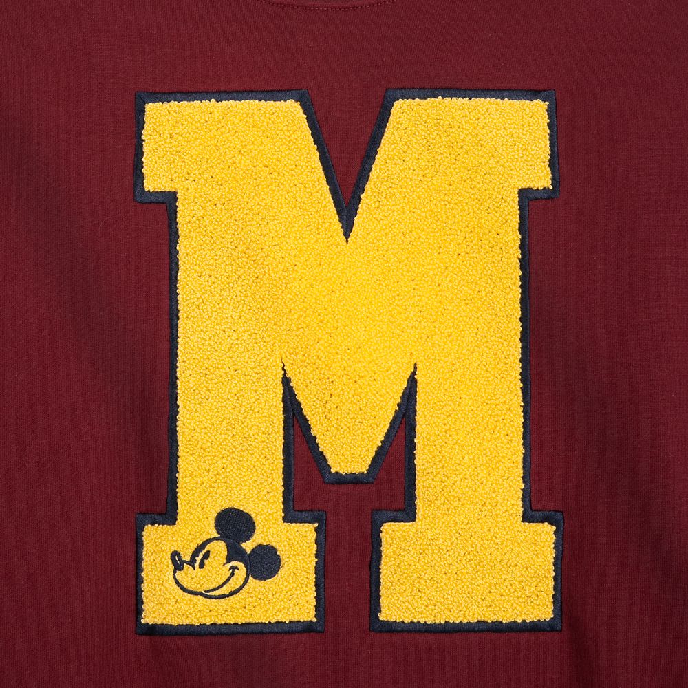 Mickey Mouse Letterman Fleece Pullover for Adults