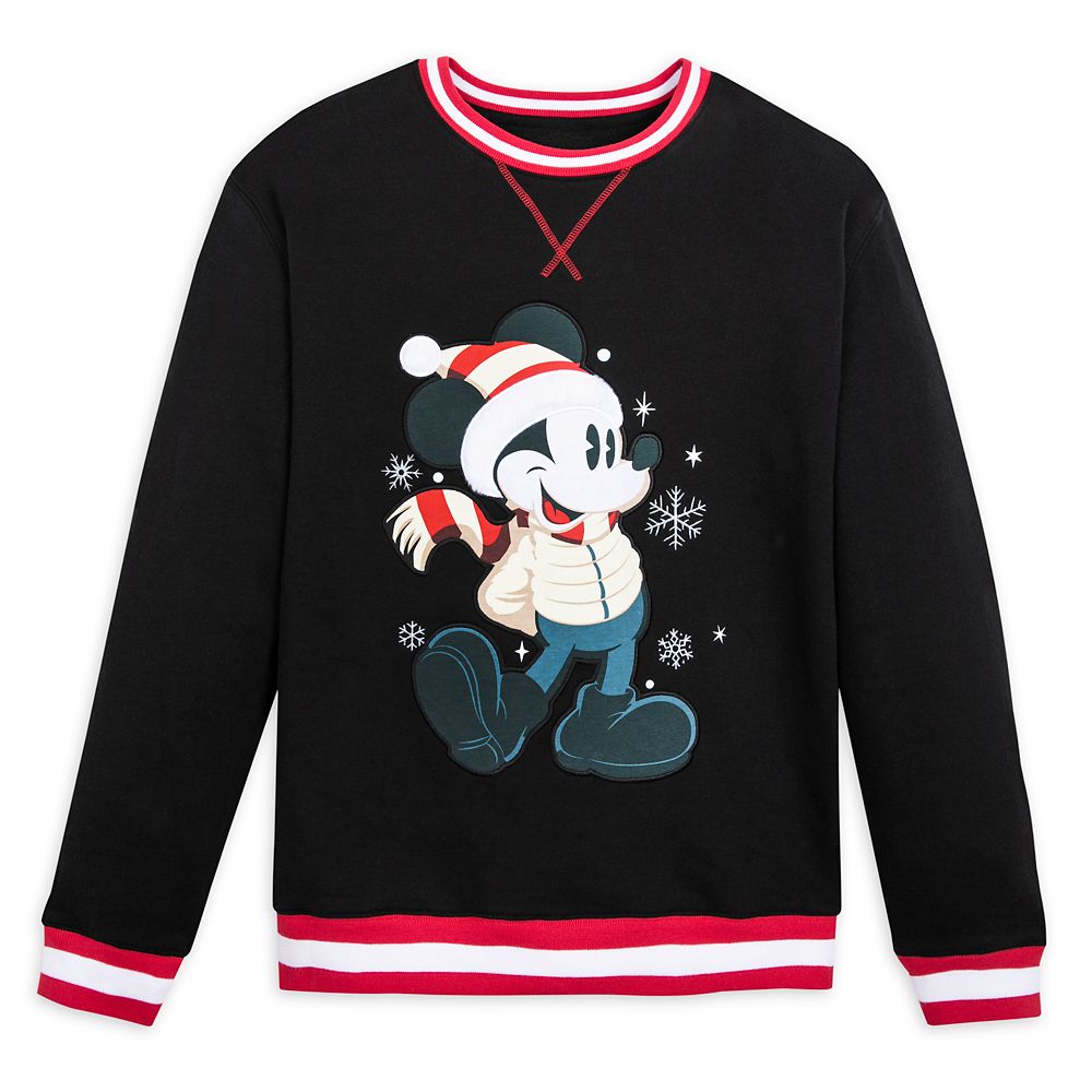 Mickey Mouse Holiday Sweatshirt for Adults Official shopDisney Disney Christmas Shirts