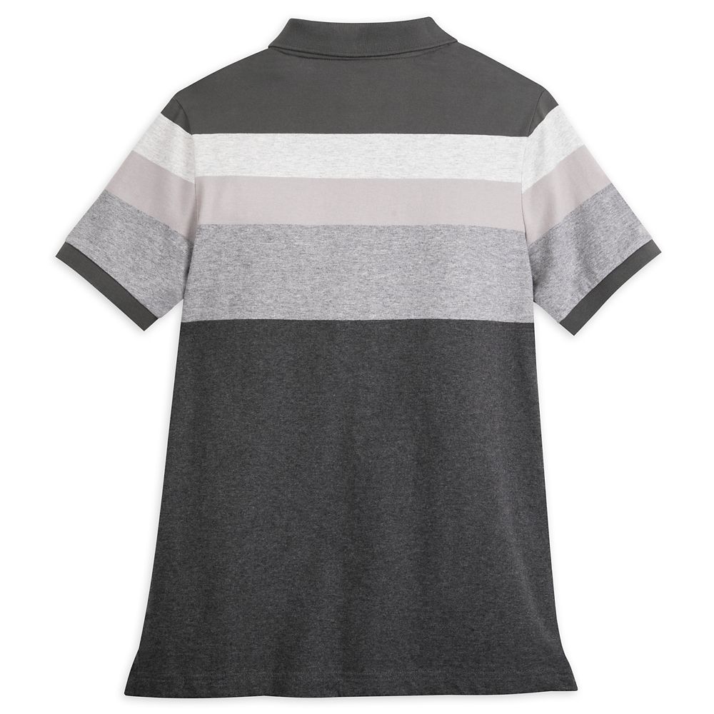 Walt Disney World Striped Polo Shirt for Adults – Gray