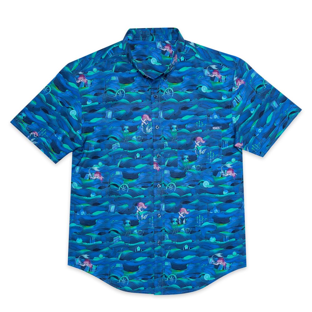 The Little Mermaid The Secret Grotto RSVLTS Short Sleeve Shirt for Adults with KUNUFLEX Official shopDisney