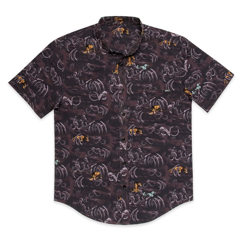 The Lion King ''Elephant Graveyard'' RSVLTS Short Sleeve Shirt for Adults with KUNUFLEX