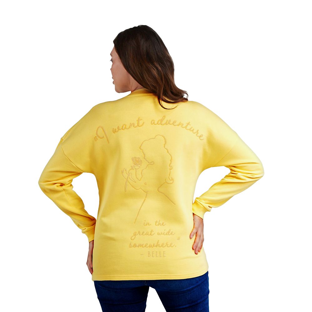 Belle Long Sleeve Pullover Top for Adults – Beauty and the Beast