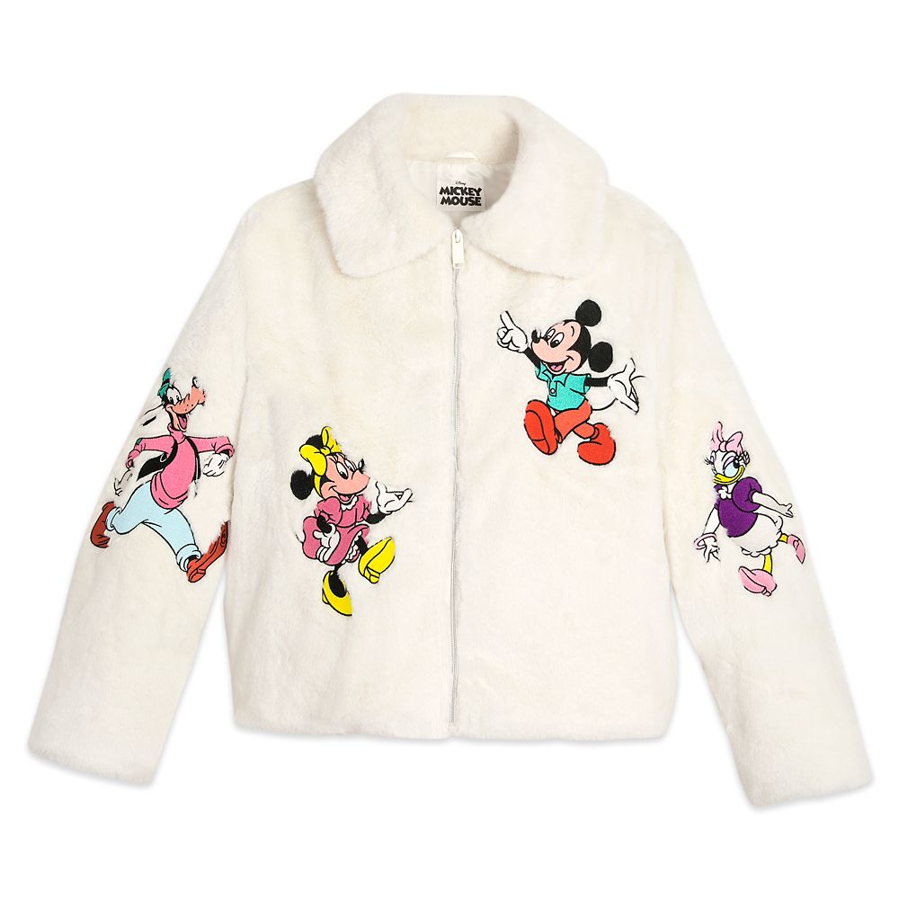 Mickey Mouse and Friends Faux Fur Jacket for Adults