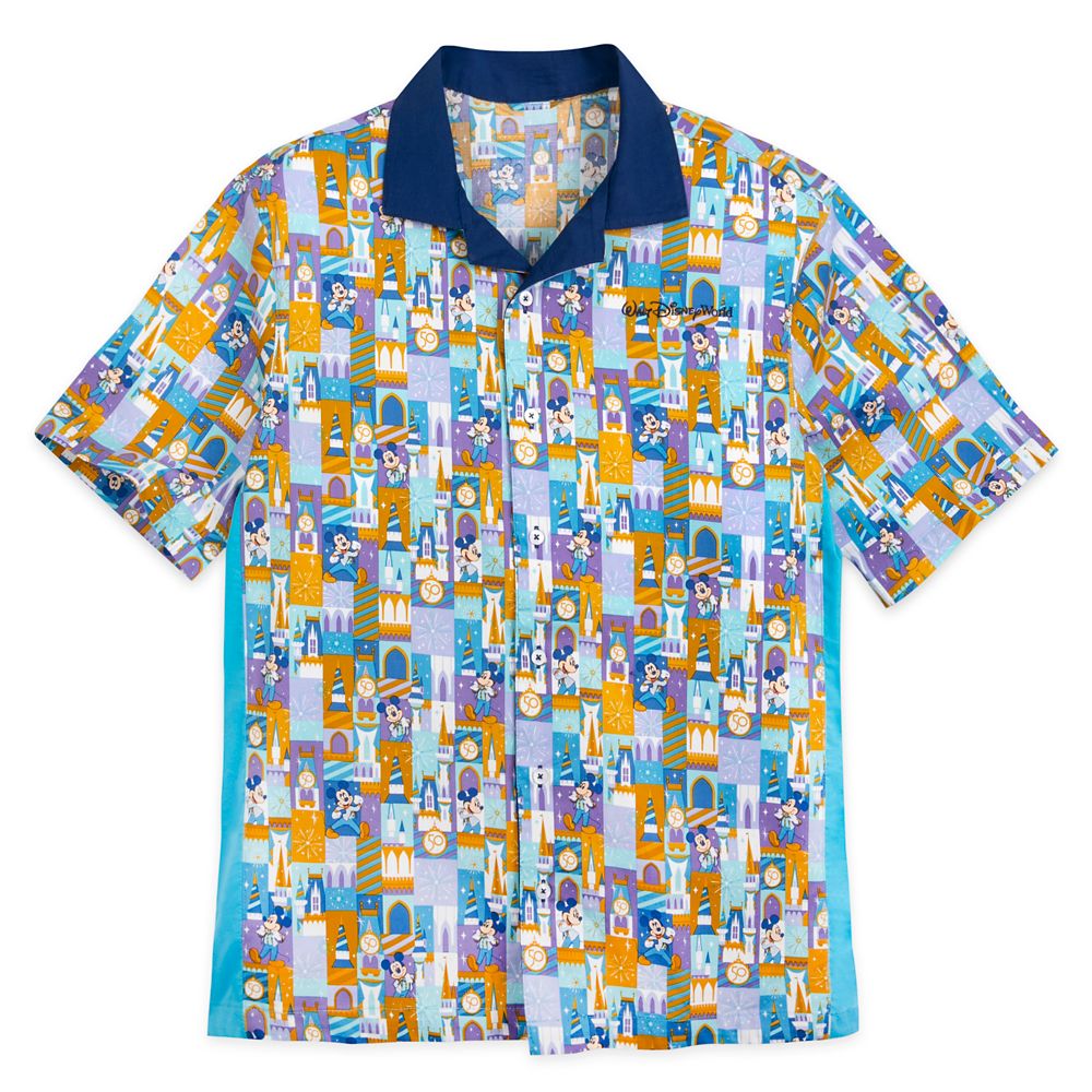 Mickey Mouse Woven Shirt for Adults – Walt Disney World 50th Anniversary is available online