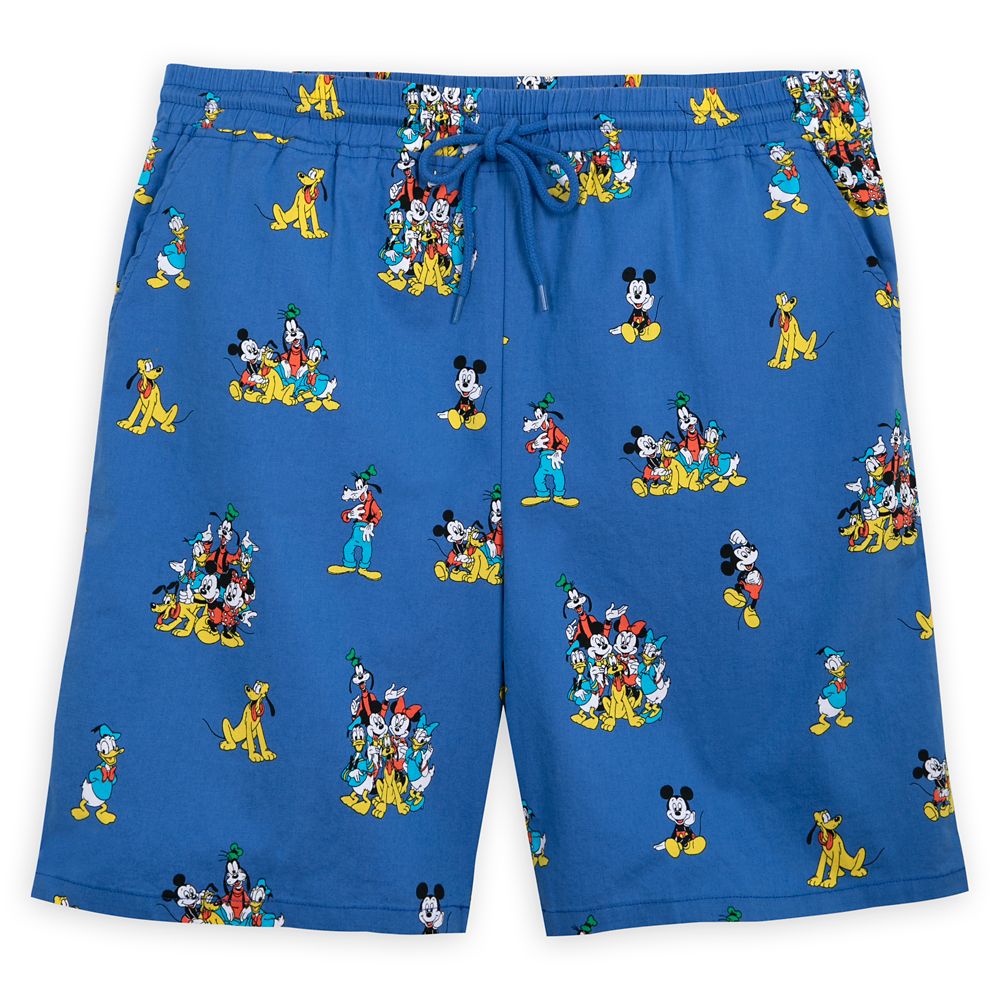 Mickey Mouse and Friends Drawstring Shorts for Adults