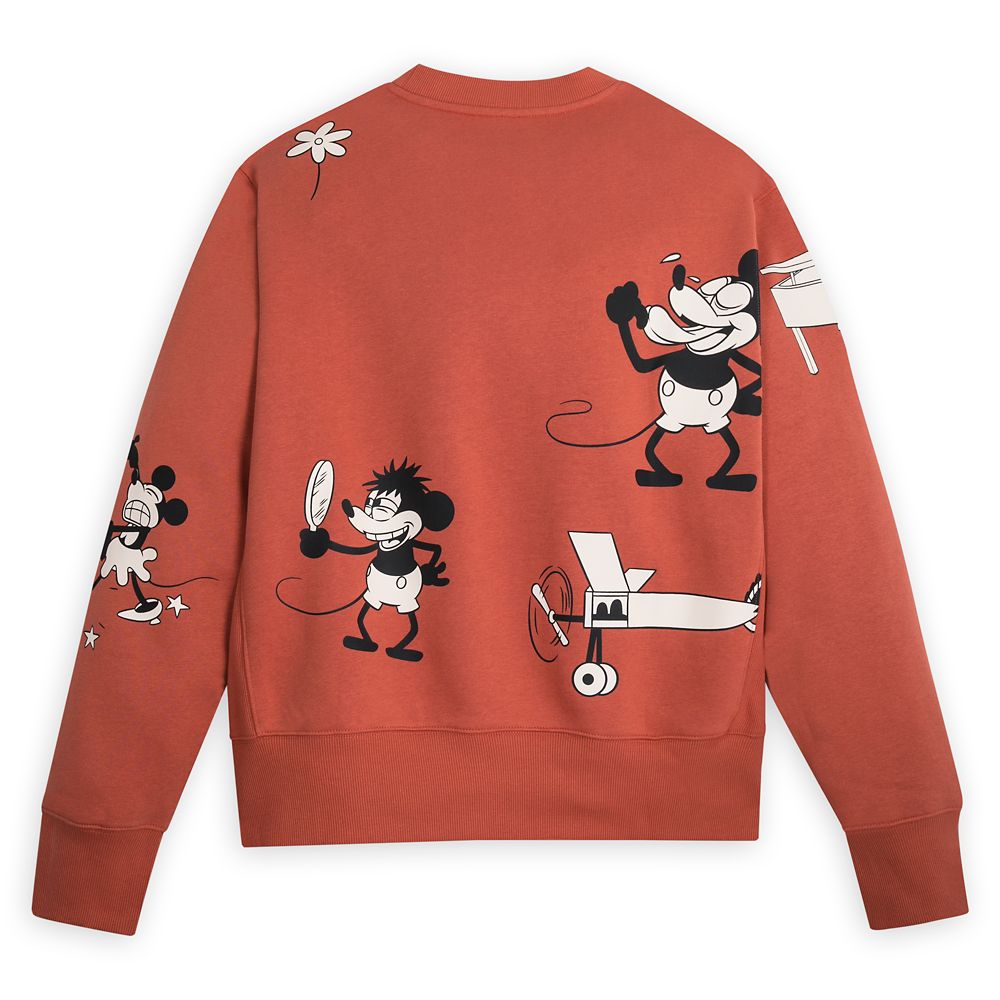 Mickey and Minnie Mouse Vintage-Style Pullover Sweatshirt for Adults