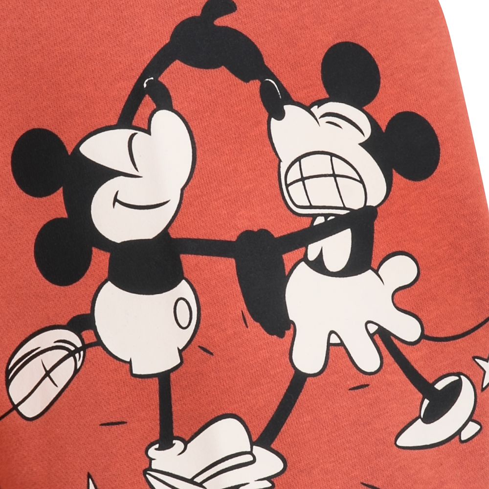 Mickey and Minnie Mouse Vintage-Style Pullover Sweatshirt for Adults