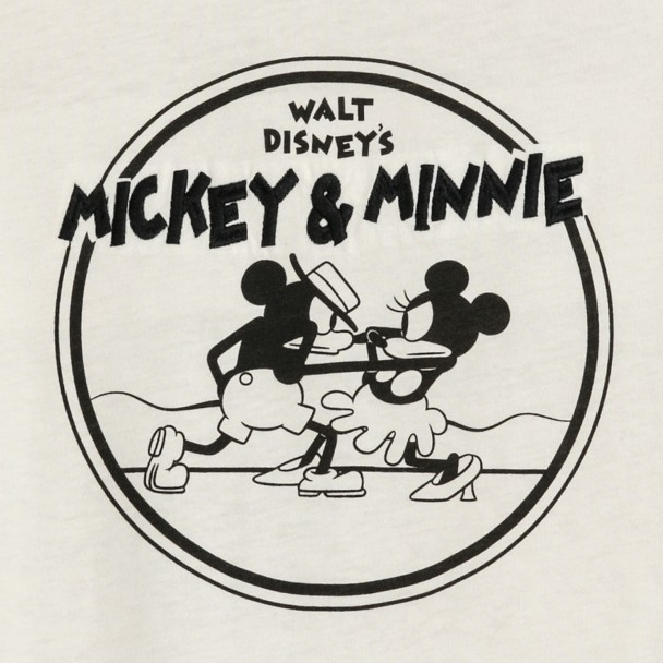 Mickey and Minnie Vintage-Style Puff Sleeve T-Shirt for Women