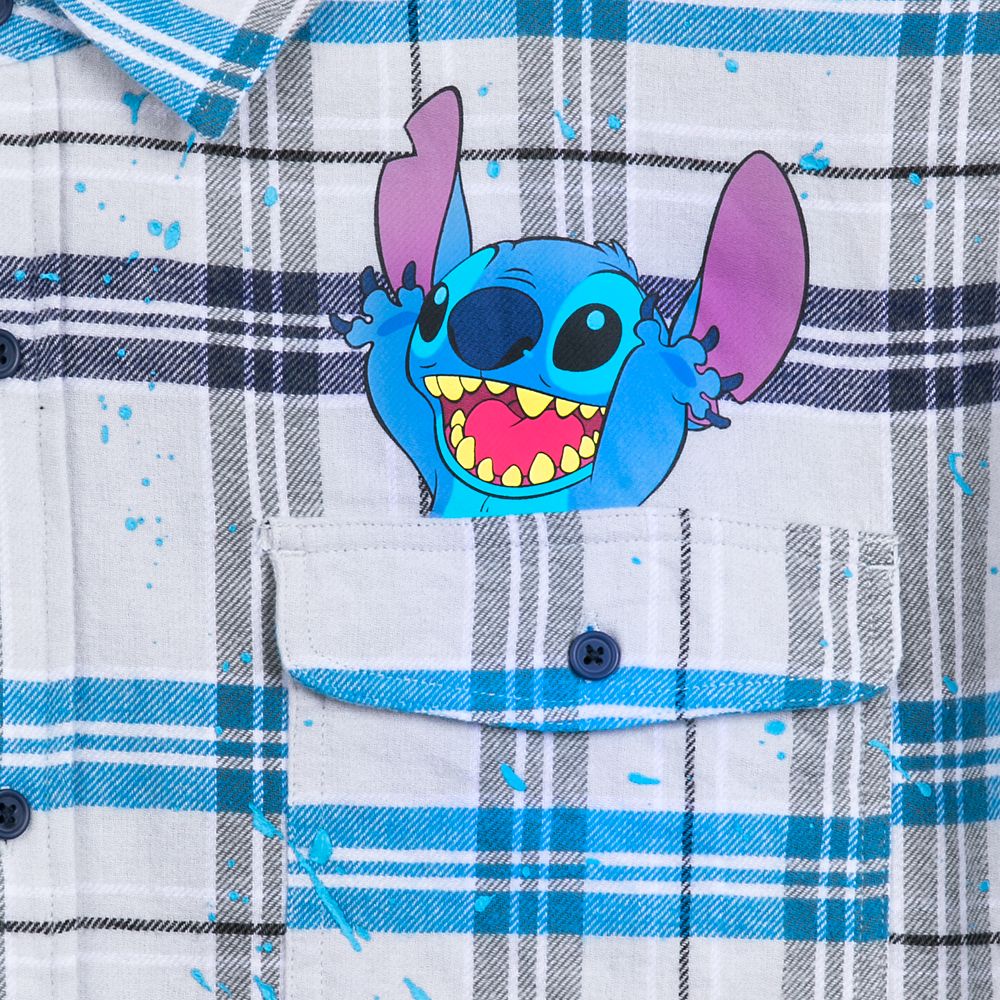 Stitch Flannel Shirt for Adults – Lilo & Stitch