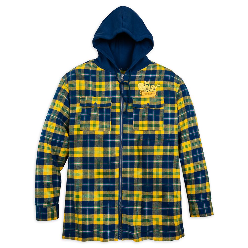 The Three Caballeros Hooded Flannel Shirt for Adults