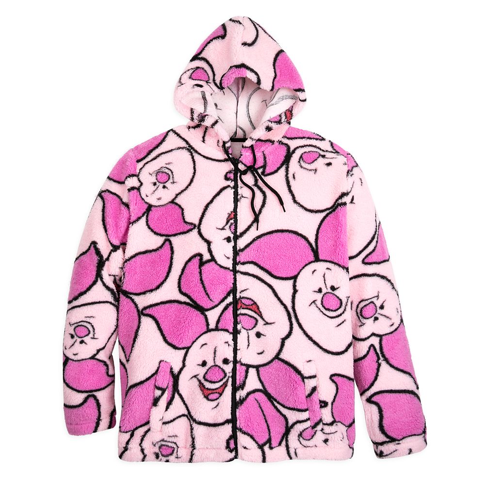 Piglet Zip Fleece Hoodie for Adults – Winnie the Pooh