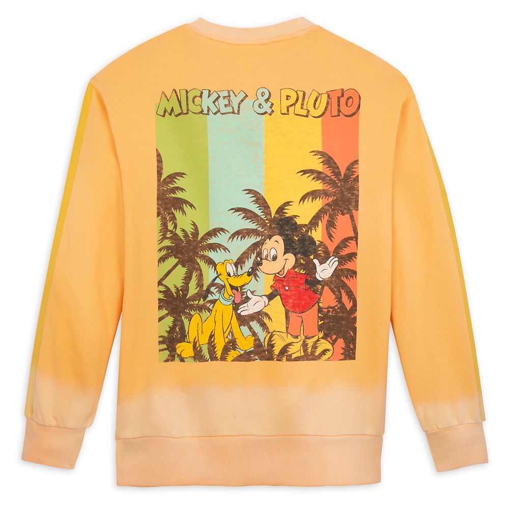 Mickey Mouse and Pluto Sweatshirt for Adults