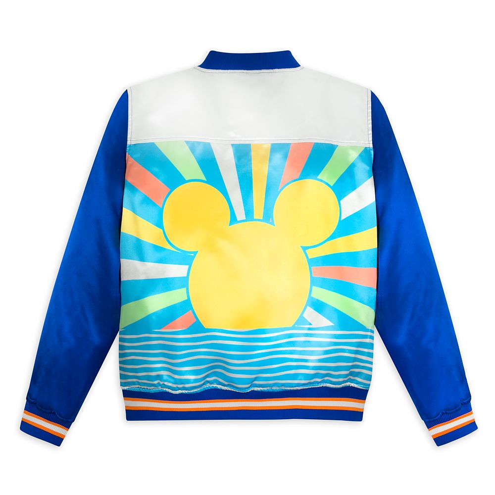 Mickey Mouse Icon Satin Bomber Jacket for Women